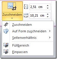 PowerPoint 2010: Zuschneiden