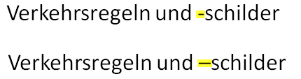 Fehlerhafte AutoKorrektur Teil 4 Trennstriche werden Gedankenstriche