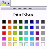 Excel 2003 Farbauswahl