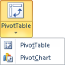 Der Befehl PivotTable in Excel 2010