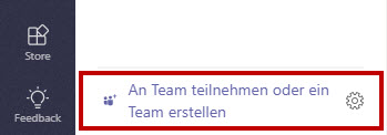 Bild 4: An einem Team teilnehmen