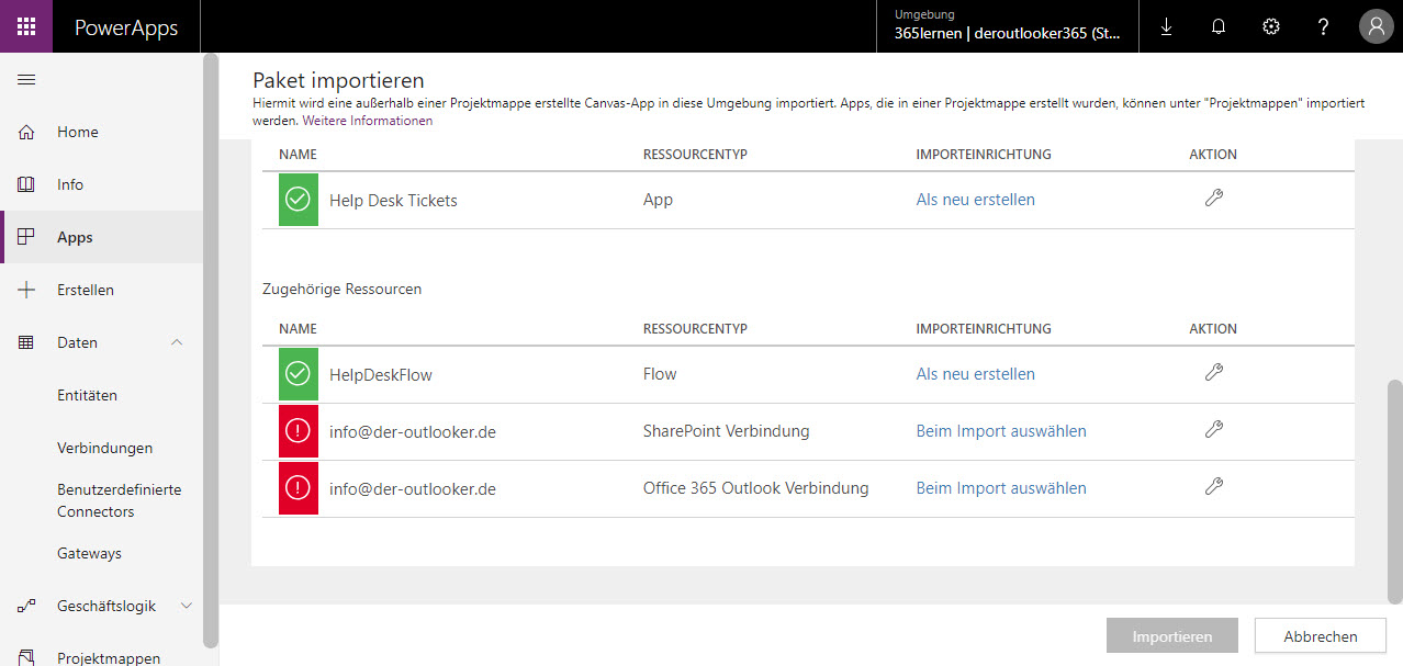 Office 365 Die Powerapp Help Desk Installieren Konfigurieren