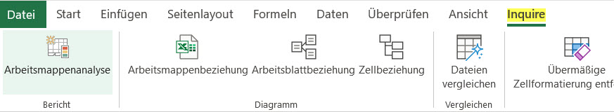 Ausblick auf Excel-Inquire