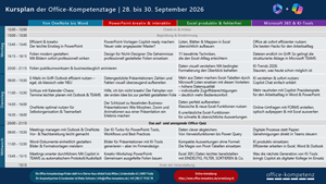 Kursplan der Office-Kompetenztage 2026